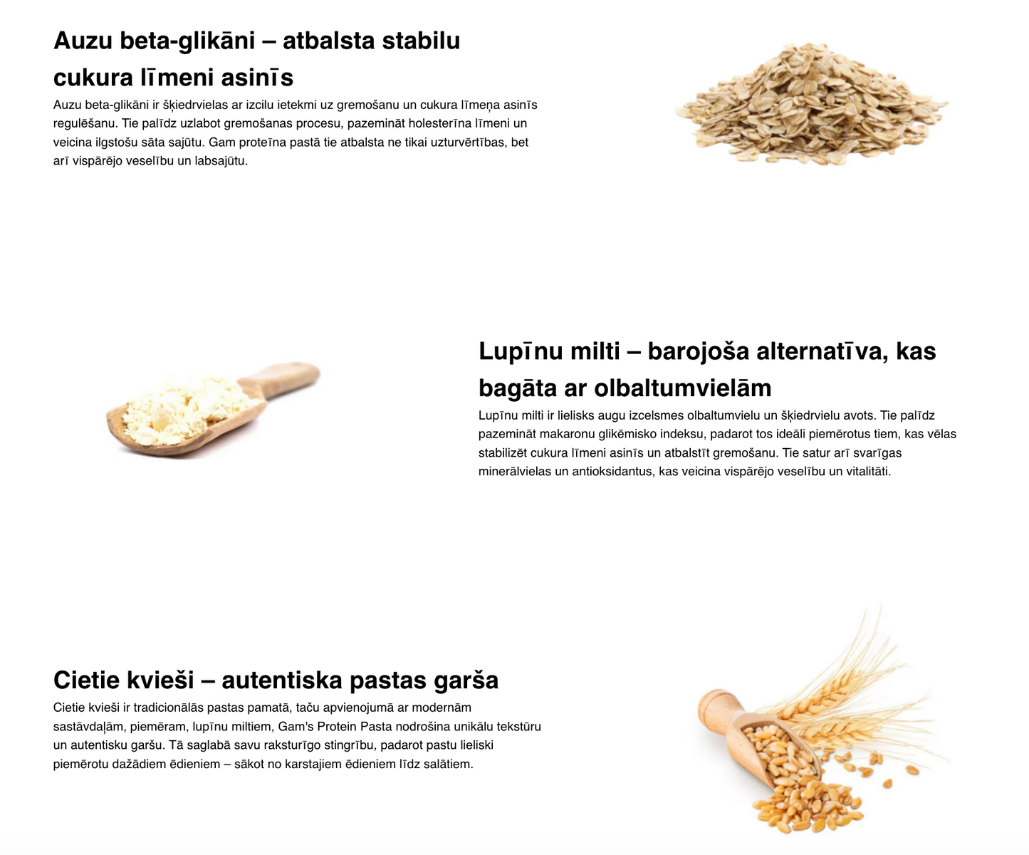 Gam's proteīna makaroni Fusili 250g