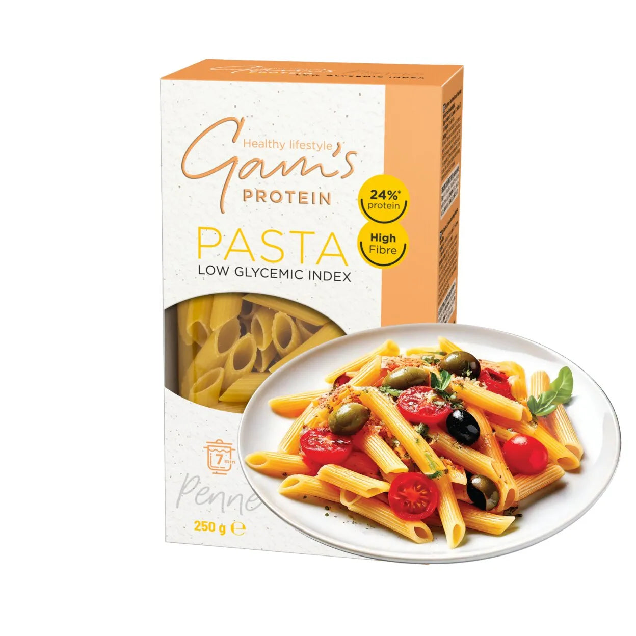 Gam's proteīna makaroni Penne 250g